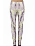 Romwe Multicolor Slim Striped Legging