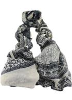 Romwe Apricot Vintage Deer Print Scarves