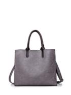 Romwe Square Pu Tote Bag