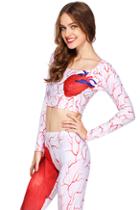 Romwe Heart & Blood Vessels Crop