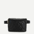 Romwe Quilted Pu Bum Bag