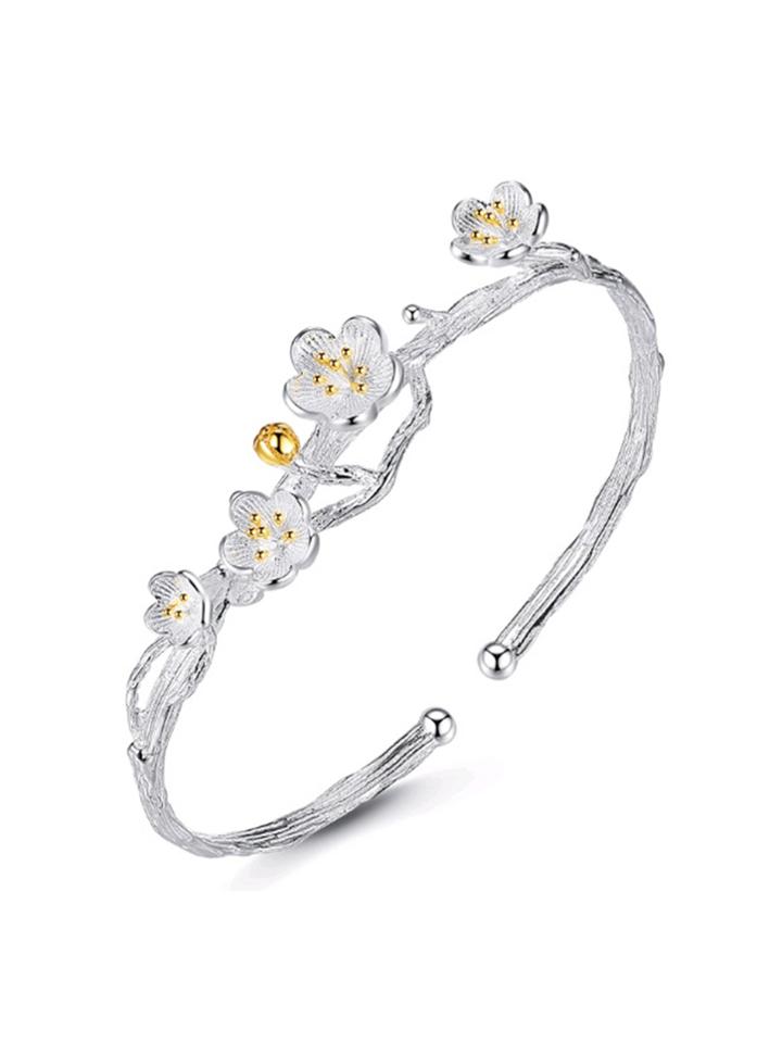 Romwe Flower Decorate Cuff