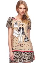 Romwe Woman Shopping Leopard Dress