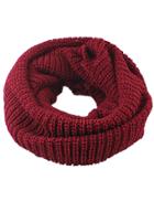 Romwe Solid Casual Scarf-red