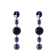 Romwe Ball Detail Layered Round Drop Earrings 1pair