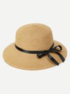 Romwe Ribbon Band Straw Hat
