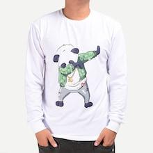Romwe Men Panda Print Tee