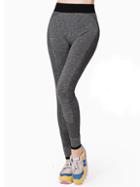 Romwe Grey Skinny Sport Leggings