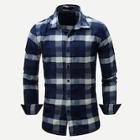 Romwe Guys Plaid Curved Hem Shirt