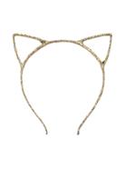 Romwe Gold Cute Cat Ears Headband