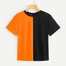 Romwe Two Tone Tee