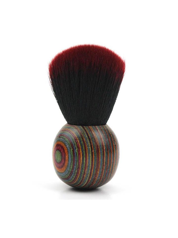 Romwe Striped Design Round Handle Makeup Brush