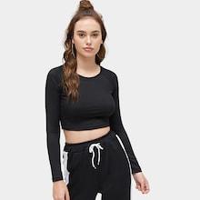 Romwe Cut Out Back Letter Print Hem Skinny Tee