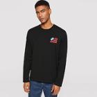 Romwe Guys Embroidery Detail Long Sleeve T-shirt