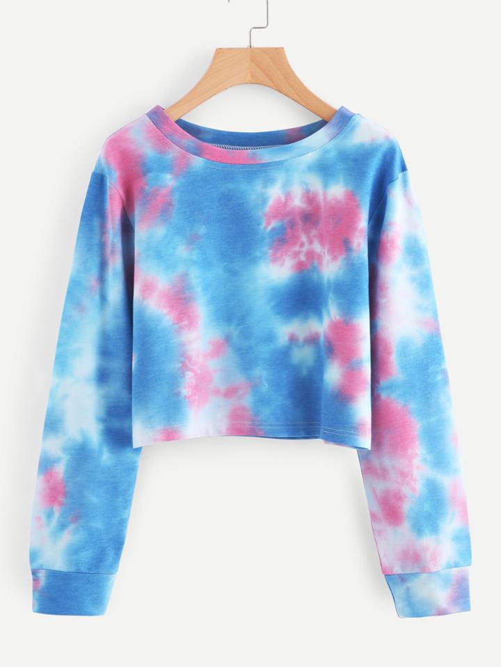 Romwe Water Color Sweatshirt