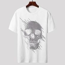 Romwe Men Skull Print Tee