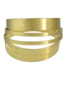 Romwe Gold Plated Chunky Bracelet