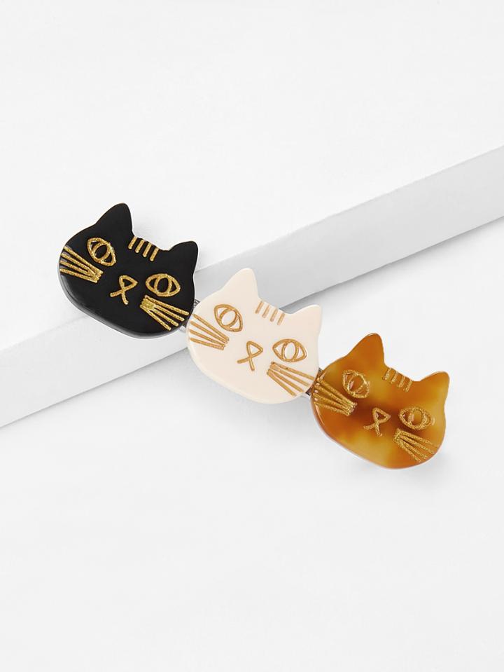 Romwe Cat Decorated Hair Clip