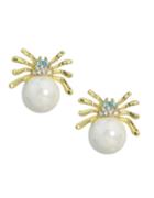 Romwe Spide Shape Beads Earrings