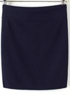 Romwe Elastic Waist Bodycon Navy Skirt