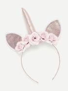Romwe Floral Embellished Cat Ear Headband