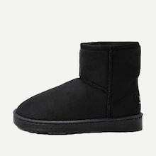 Romwe Solid Suede Snow Boots