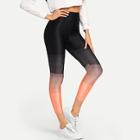 Romwe Gradient Skinny Leggings
