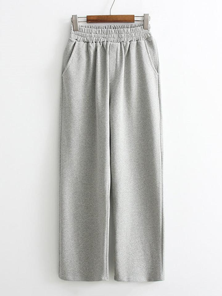 Romwe Elastic Waist Sweatpants