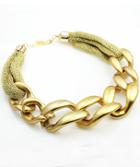 Romwe Gold Simple Chain Necklace