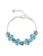 Romwe Bohemian Style Blue Beads Bracelet For Women