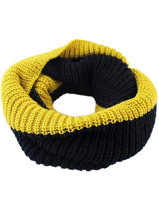 Romwe Color Block Yellow Scarf