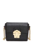 Romwe Lizard Embossed Studs Bottom Chain Strap Bag