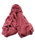 Romwe Red Long Voile Soild Scarf