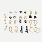 Romwe Infinity & Twist Stud Earrings 13pairs
