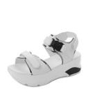 Romwe Velcro Strap Open Toe Sandals