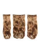 Romwe Mix Auburn Clip In Soft Wave Hair Extension 3pcs