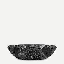 Romwe Geometric And Paisley Print Bum Bag
