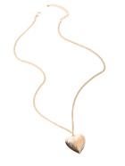 Romwe Heart Design Pendant Chain Necklace