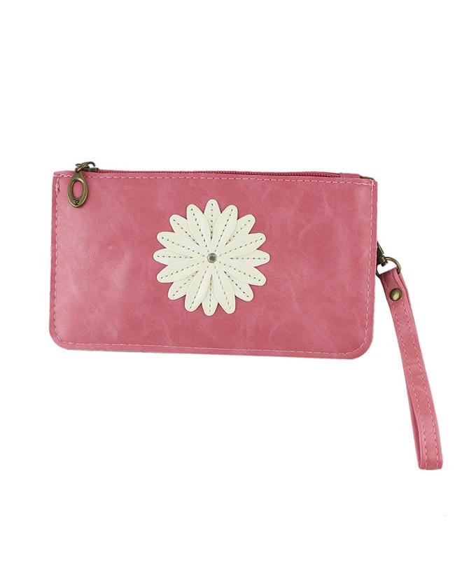 Romwe Pink Small Pu Leather Bag