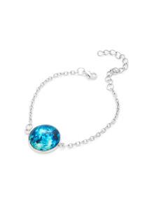 Romwe Luminous Round Charm Link Bracelet