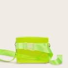 Romwe Neon Lime Clear Crossbody Bag