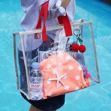 Romwe Letter Clear Storage Bag