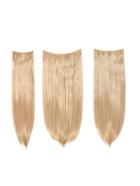 Romwe Champagne Blonde Clip In Straight Hair Extension 3pcs