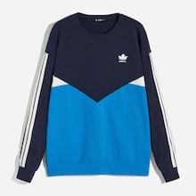 Romwe Guys Mixed Print Color-block Sweatshirt