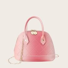 Romwe Quilted Chain Satchel Bag