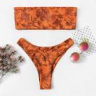 Romwe Random Floral Bikini Set