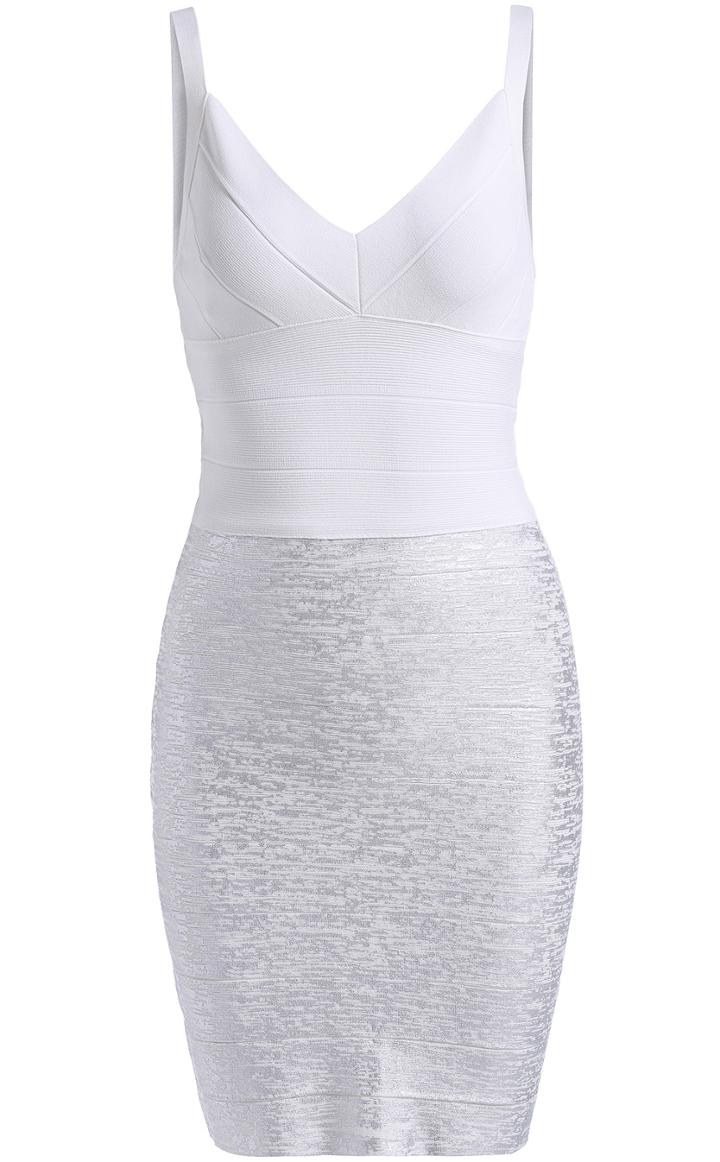 Romwe Spaghetti Strap Bodycon Bandage Dress