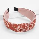 Romwe Knot Leaf Print Headband