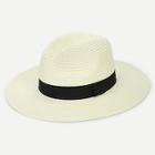 Romwe Simple Panama Hat
