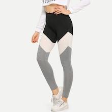 Romwe Colorblock Skinny Leggings